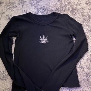 Brandy Melville Black Cotton Top